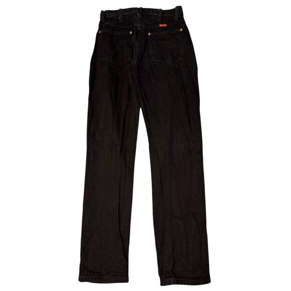 Wrangler 112315293 Cowboy Cut Black Slim Fit Jeans Womens Size 9x32 Black Denim - Picture 3 of 6